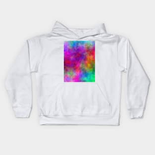 Abstract Fluorescent Neon Colorful Mist Kids Hoodie